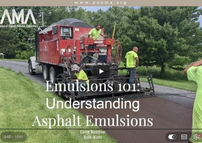 Emulsions 101: Understanding Asphalt Emulsions