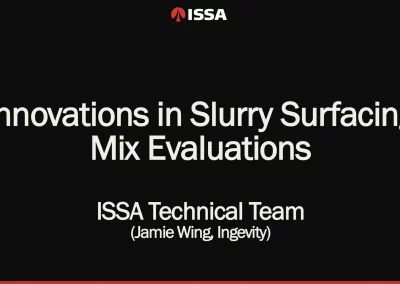 Innovations in Slurry Surfacing Mix Evaluations