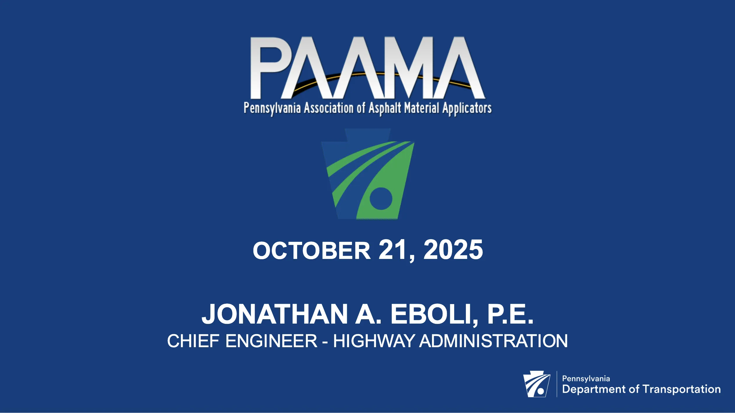 PennDOT and PAAMA logo