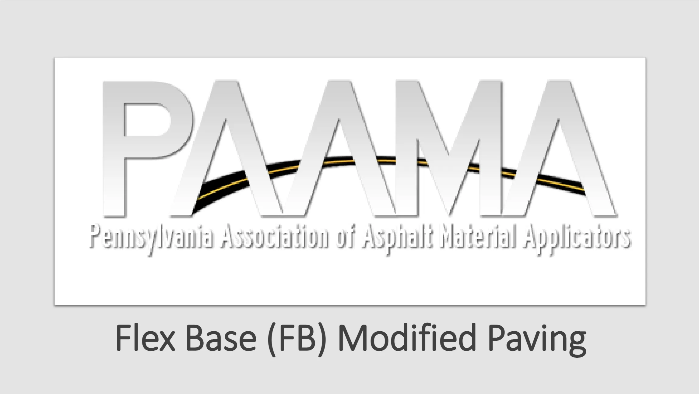 Paving with Flexible Base