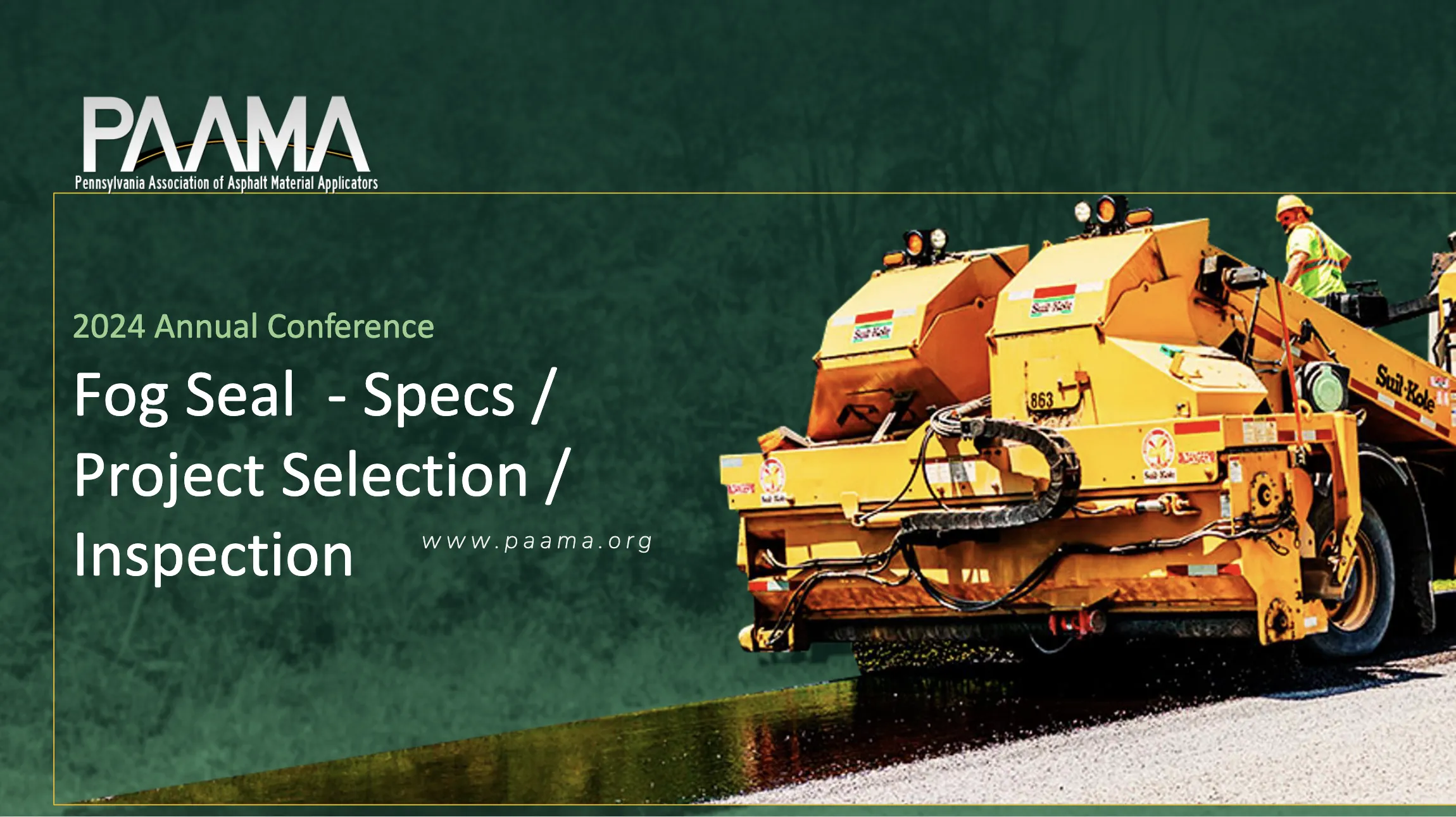 Fog Seal - Specs/Project Selection/Inspection