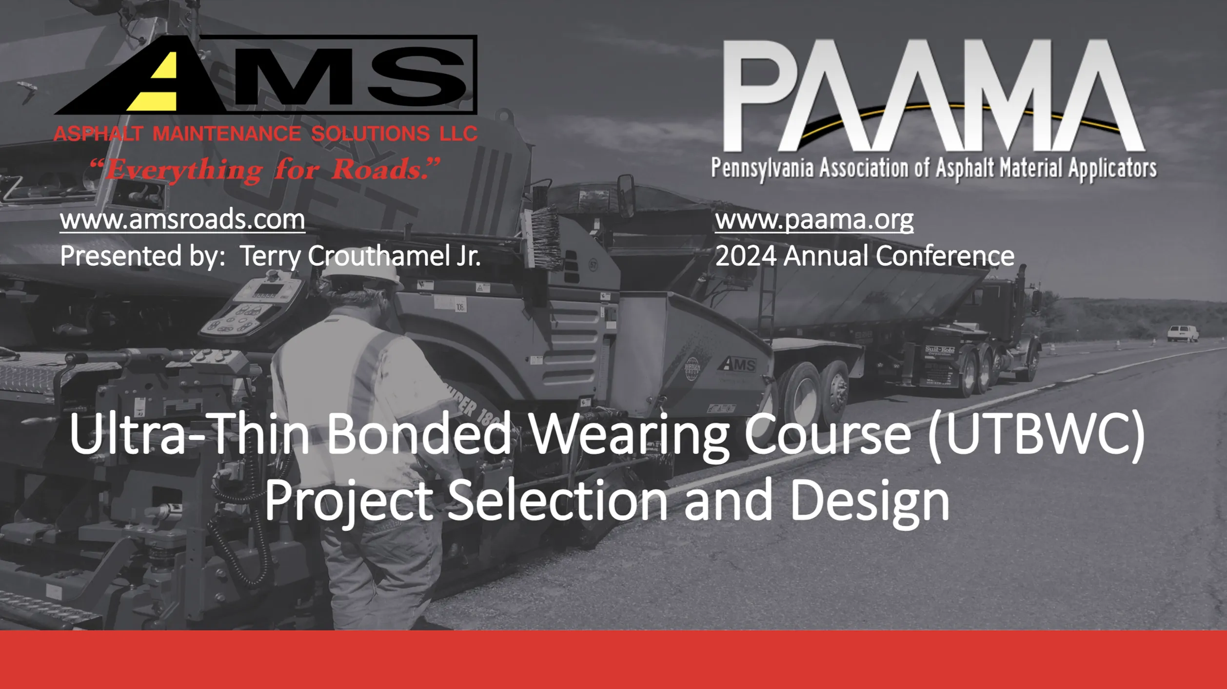 Ultra-Thin Bonded Wearing Course (UTBWC) Project Selection and Design