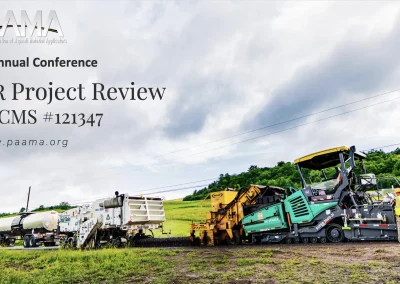 Cold In-Place Recycling Project Review