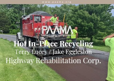 Hot In-Place Recycling – PennDOT East Region Training